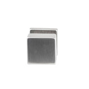 Hardbrass voordeurknop Quadro 50 PVD Inox vooraanzicht