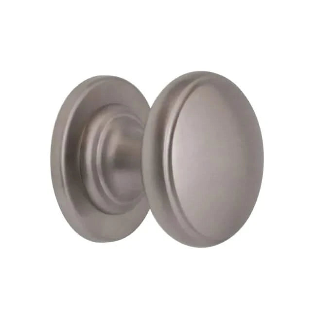 Hardbrass voordeurset aluminium rond links veiligheidsrozet detail
