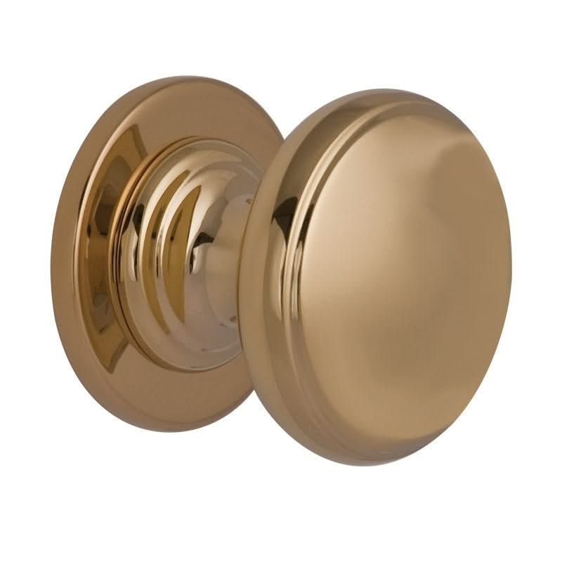 Hardbrass voordeurset rond messing detail