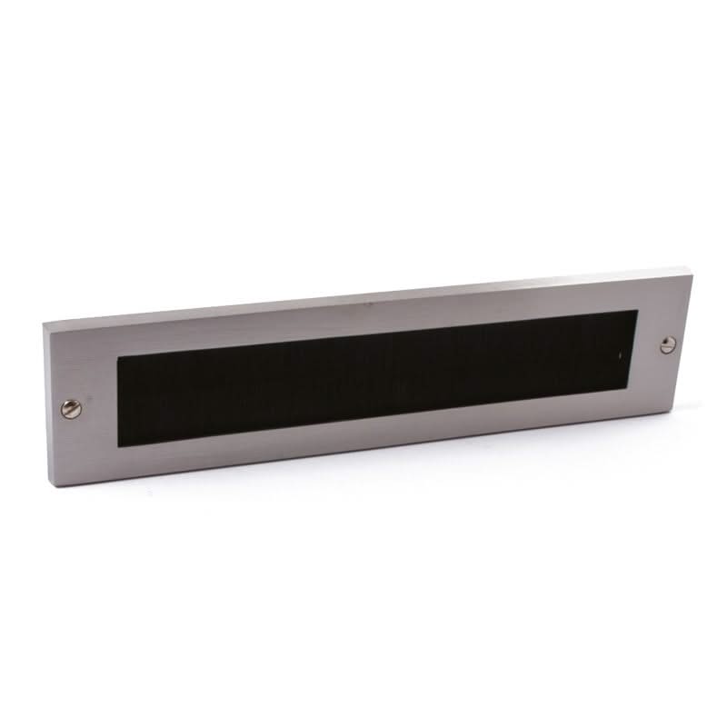 Hardbrass voordeurset aluminium rond links deurkruk detail
