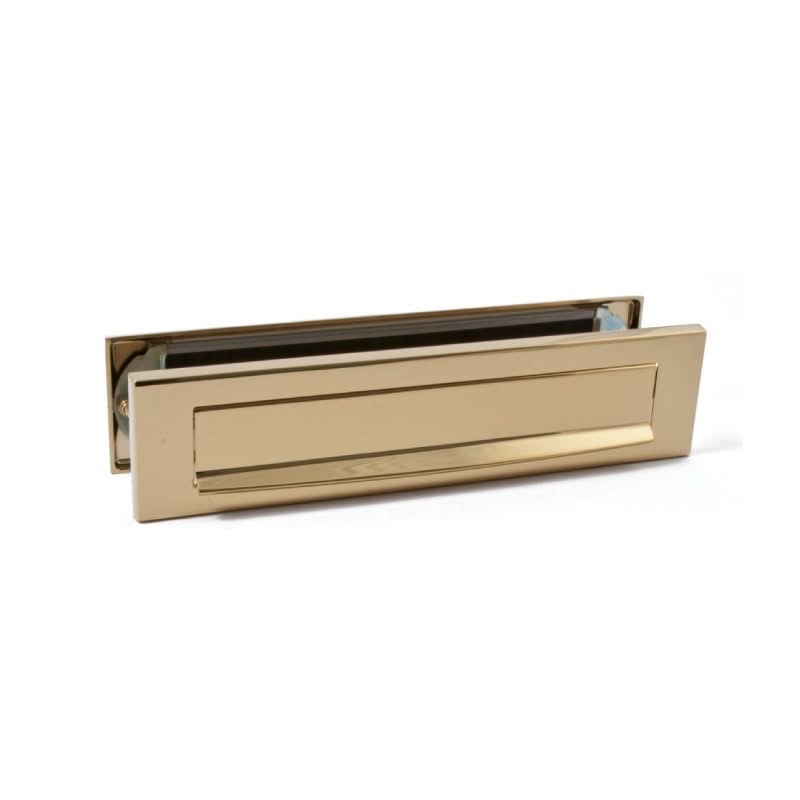 Hardbrass voordeurset rond messing detail 2