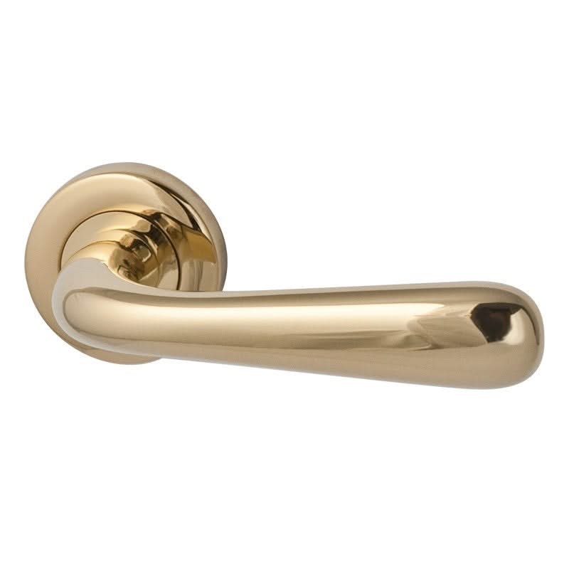 Hardbrass voordeurset rond messing detail 5