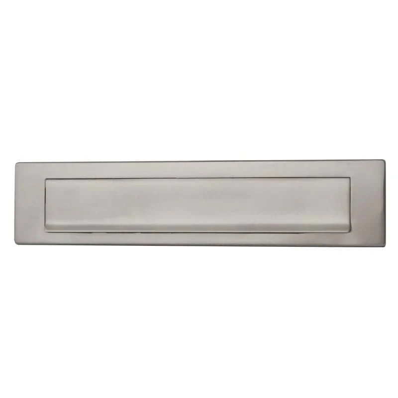 Hardbrass Shuffle briefplaat rechthoek RVS 340 x 76 mm &ndash; vooraanzicht