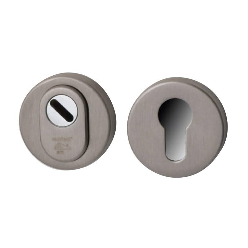Hardbrass Nika UTB veiligheidsrozet PVD inox – vooraanzicht