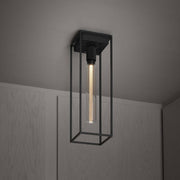 Buster + Punch Caged Ceiling Cross plafondlamp zwart vooraanzicht