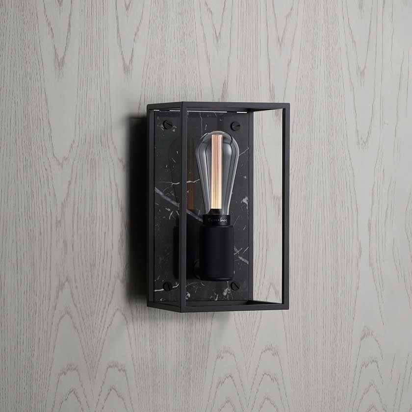 Buster + Punch Caged Wall wandlamp black marble detail