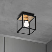 Buster + Punch Caged Wet plafondlamp Small Goud – vooraanzicht