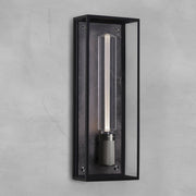 Buster + Punch Caged Wet Wall wandlamp Gun Metal - vooraanzicht