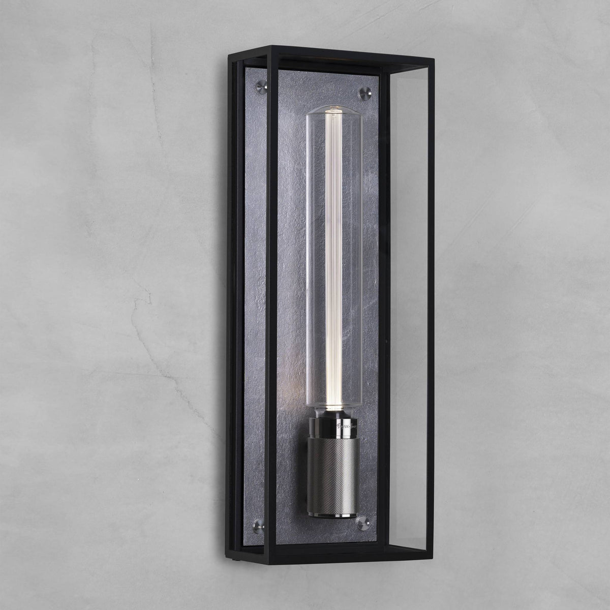 Buster + Punch Caged Wet Wall wandlamp Steel - vooraanzicht