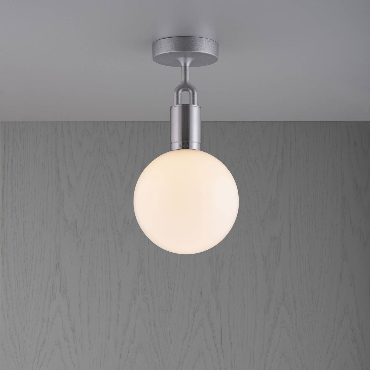 Buster + Punch Forked Ceiling plafondlamp Steel – vooraanzicht