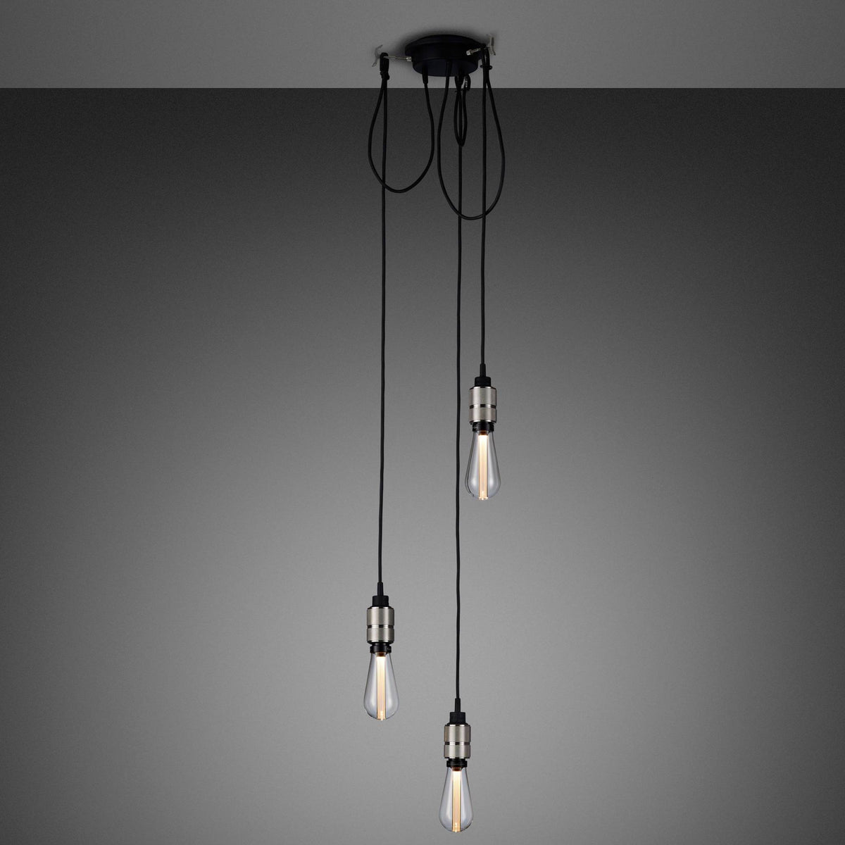 Buster + Punch Hooked 3.0 kroonluchter Steel – gemonteerd
