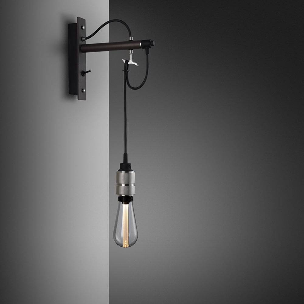 Buster + Punch Hooked Wall Graphite wandlamp Steel - vooraanzicht