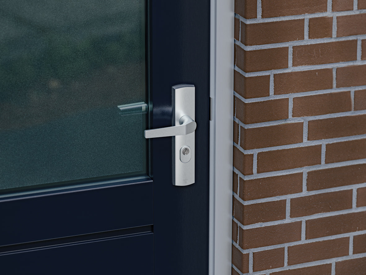 AXA | Veiligheidsbeslag Premium kruk Arrow PC72 anti-kerntrek | Aluminium naturel