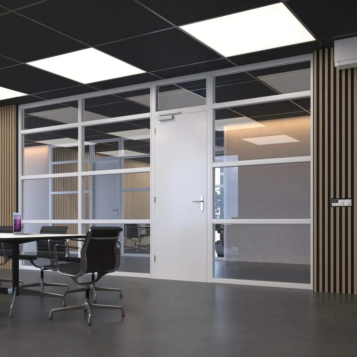 AXA deurdranger 7509 grijs – sfeerbeeld in interieur