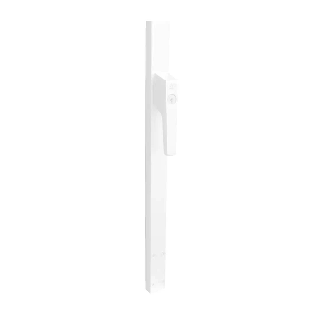 Intersteel deurespagnolet afsluitbaar rechts 2200 mm RAL 9010 wit vooraanzicht