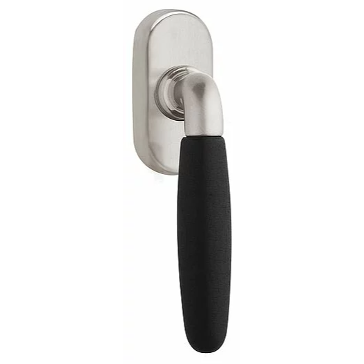 FORMANI 1931-DK-O draaikiepgarnituur mat nikkel/ebbenhout – vooraanzicht