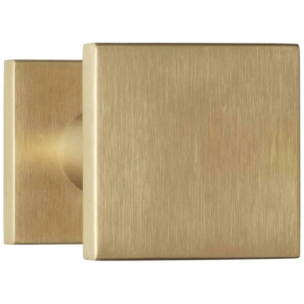 Formani voordeurset knop/kruk BSQ Mat Goud PVD SKG3, vooraanzicht