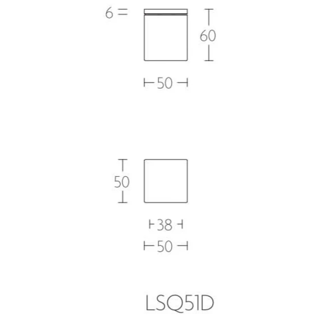 Formani voordeurknop LSQ51D vast op rozet in RVS – detail
