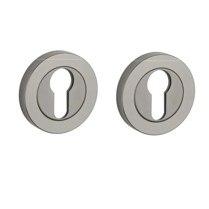STERK cilinderrozetten 1711 OVAL PRO Basalt PVD antracietgrijs vooraanzicht