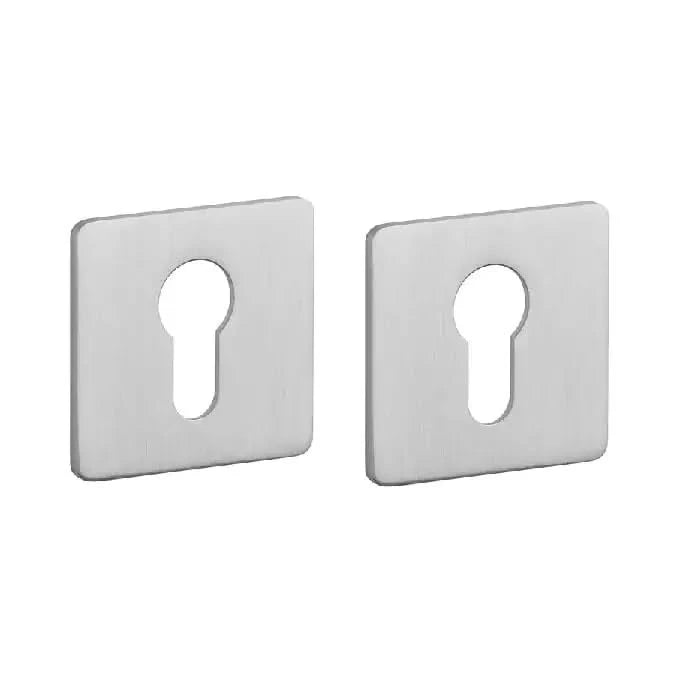 STERK cilinderrozetten KVADRAT 1711 in RVS – vooraanzicht