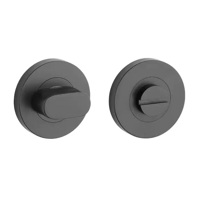 STERK WC-garnituur 1712 OVAL PRO mat zwart - vooraanzicht