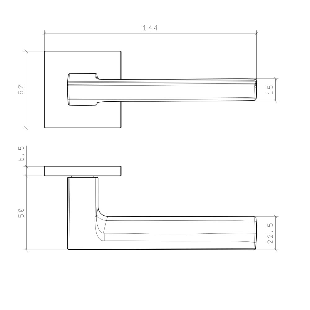STILE deurklink Oga mat chroom – productweergave
