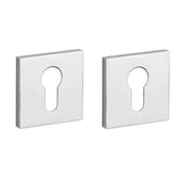 STILE cilinderrozetten chroom gepolijst (53 x 53 mm, dikte 7 mm) – vooraanzicht