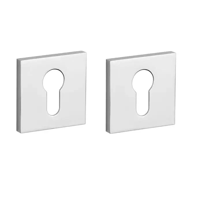 STILE cilinderrozetten chroom gepolijst (53 x 53 mm, dikte 7 mm) – vooraanzicht