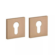 STILE cilinderrozetten Licht Brons 53 x 53 x 7 mm – vooraanzicht
