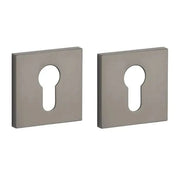 STILE cilinderrozetten titanium 53×53 mm – vooraanzicht