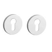 STILE cilinderrozetten chroom gepolijst (Ø 53 mm, dikte 7 mm) – vooraanzicht