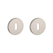 STILE sleutelrozetten nikkel Ø53 mm – vooraanzicht
