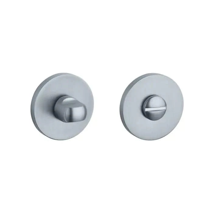 STILE WC-garnituur mat chroom (Ø 53 mm, dikte 7 mm) – vooraanzicht