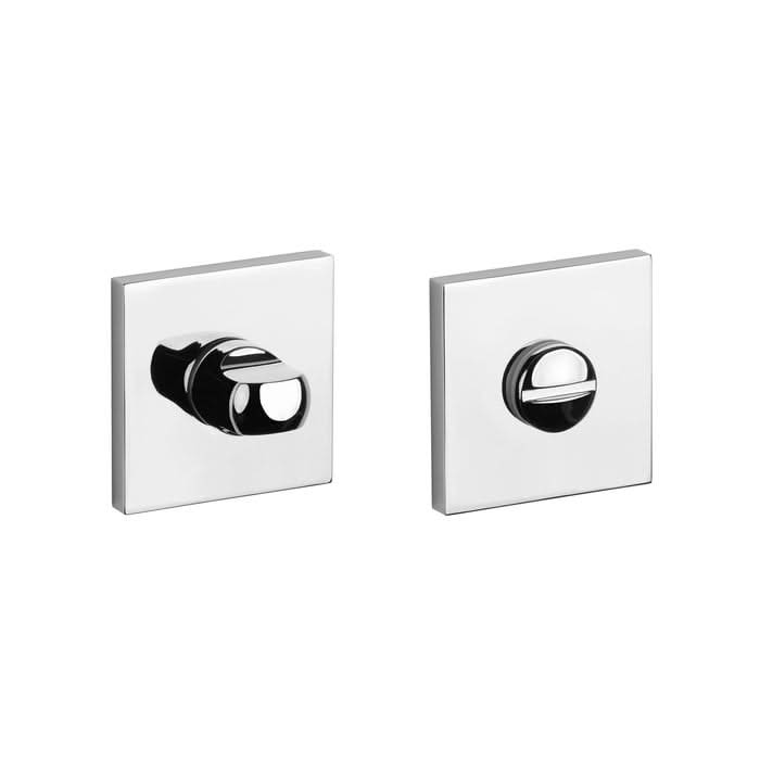 STILE WC-garnituur chroom gepolijst (53 x 53 mm, dikte 7 mm) – vooraanzicht
