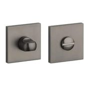 STILE WC-garnituur titanium (53 x 53 mm, dikte 7 mm) – vooraanzicht
