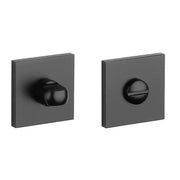 STILE WC-garnituur zwart (53 x 53 mm, dikte 7 mm) – vooraanzicht