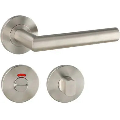 Artitec deurkruk Tavira op rond rozet RVS mat detail