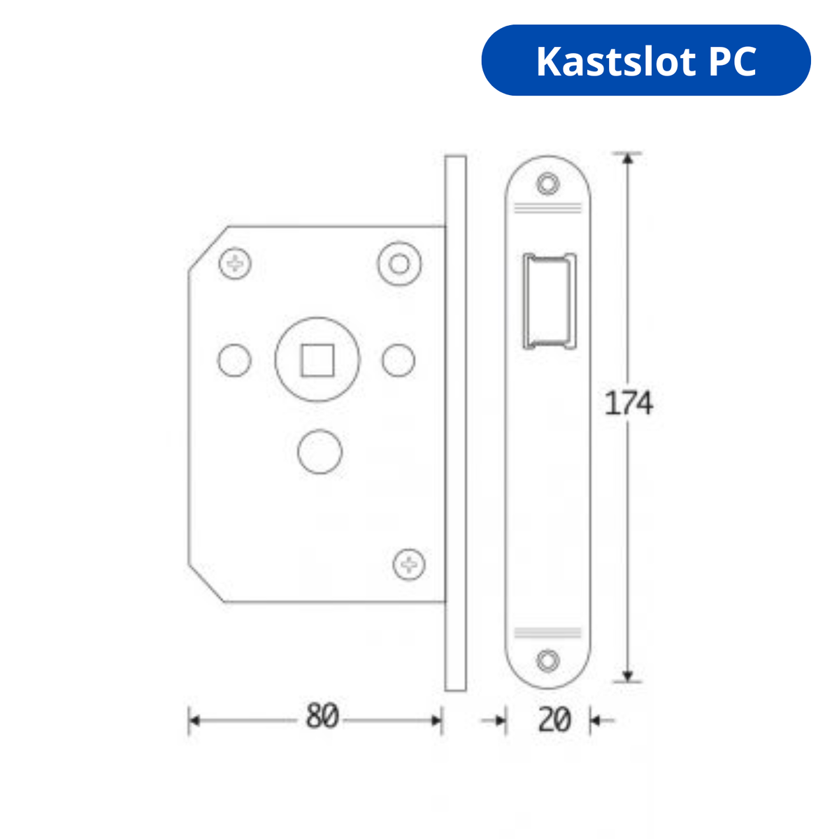 Artitec Mi Satori insteekslot glans nikkel detail