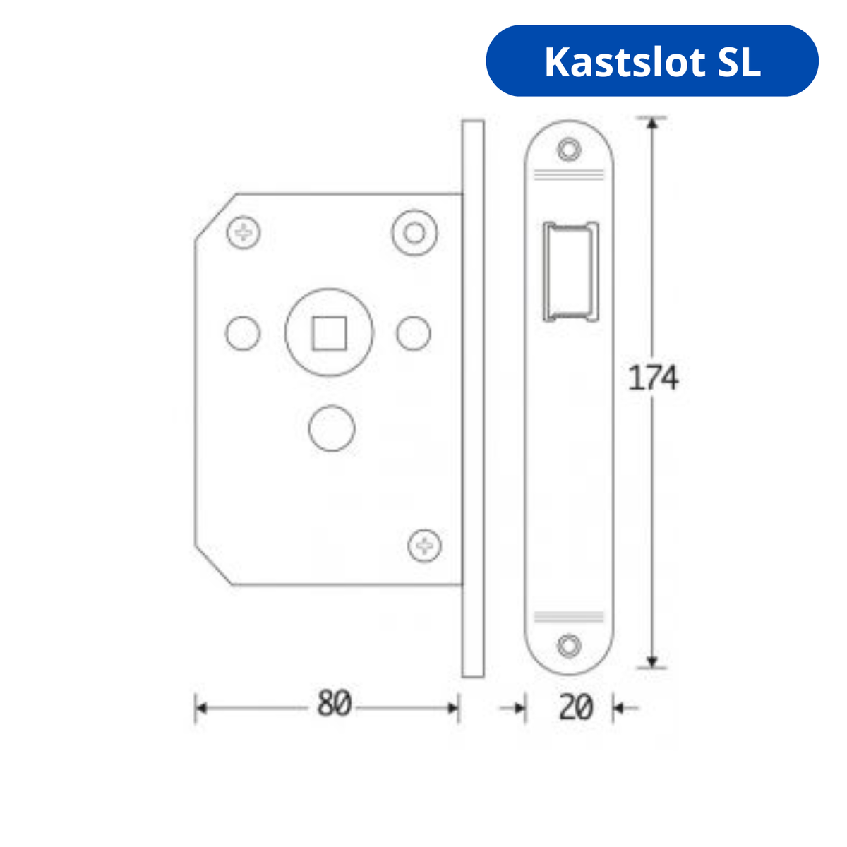 Artitec Mi Satori insteekslot glans nikkel detail