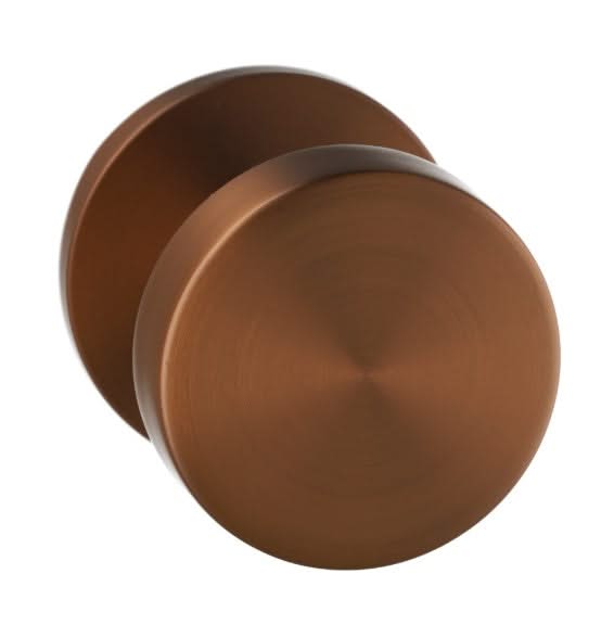 Artitec Permafix vaste deurknop rond ø52 mm PVD brons – vooraanzicht