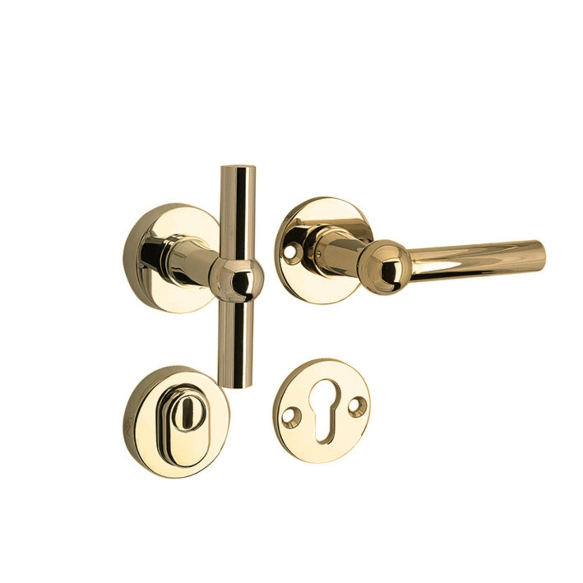 Artitec Mi Satori knop/kruk op rozet Chemin de Fer/Elegant glans nikkel / glans chroom productfoto