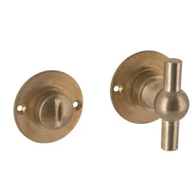 Artitec Chemin de Fer 40mm WC-garnituur messing antiek vooraanzicht