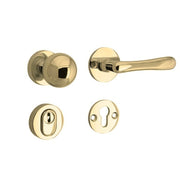 Artitec Mi Satori SKG3 knop/kruk op rozet Linea messing gelakt / messing PVD – vooraanzicht