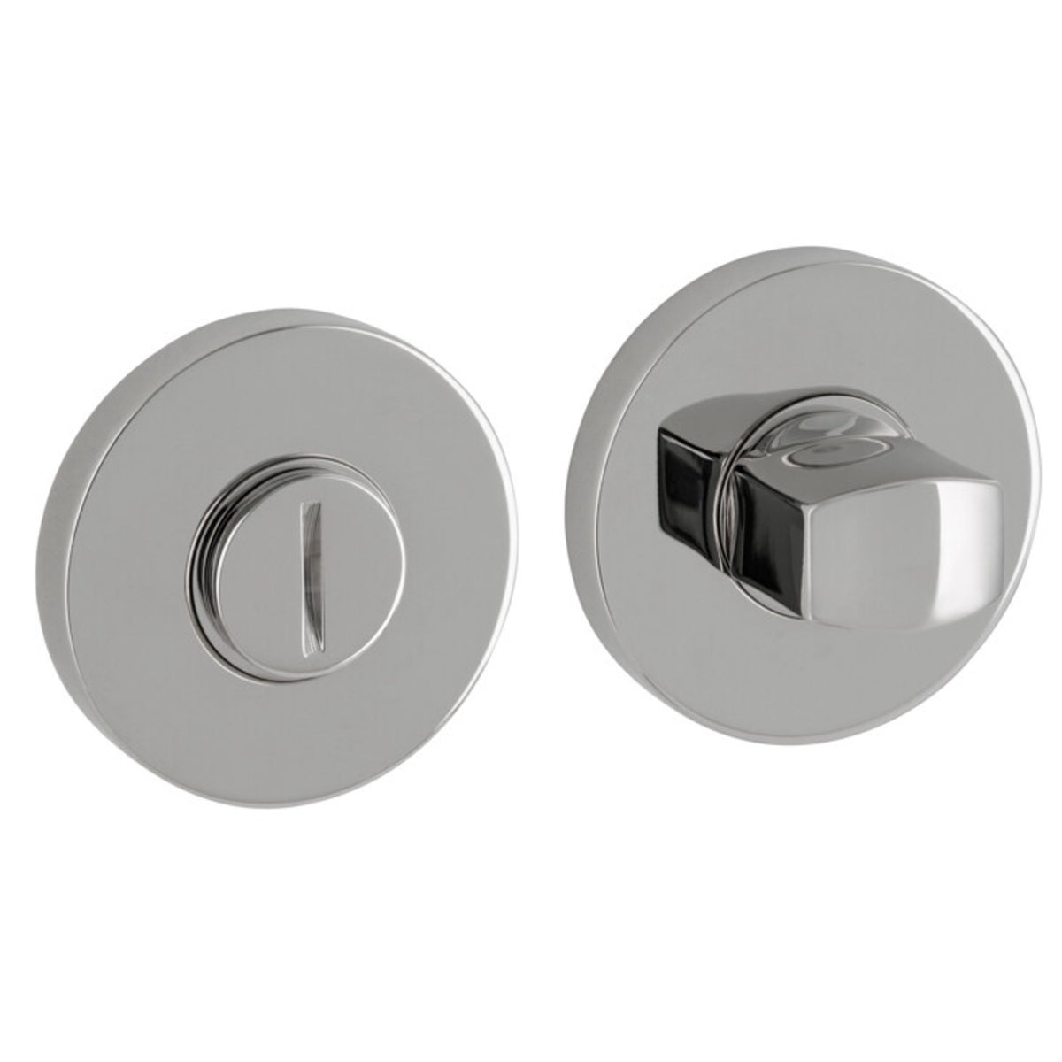 Artitec WC-garnituur Dual/Vivo nikkel glans vooraanzicht
