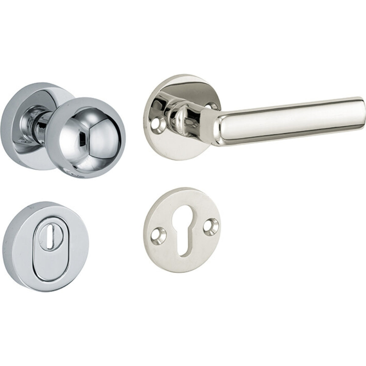 Artitec Mi Satori SKG3 knop/kruk op rozet Padania glans chroom – vooraanzicht