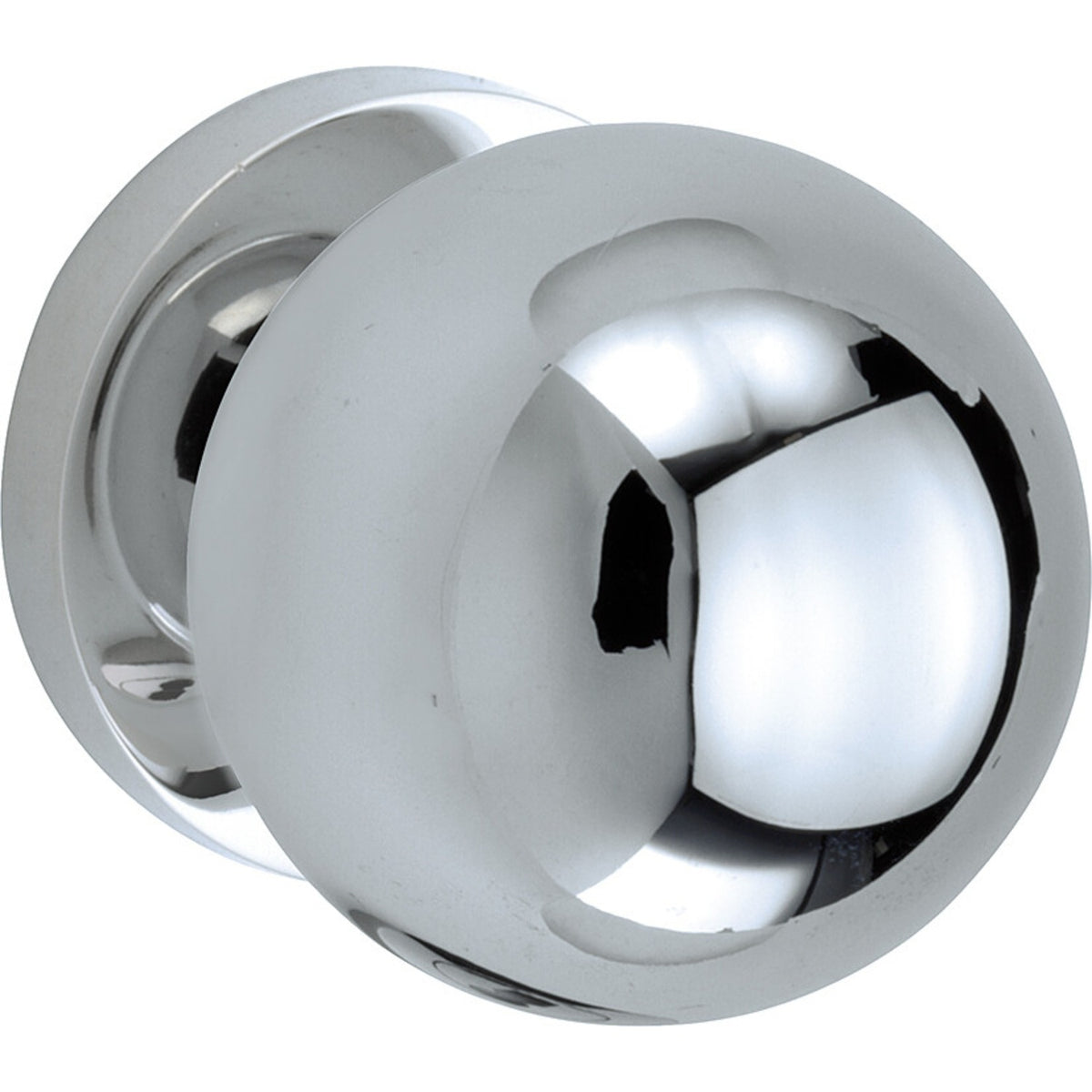 Artitec knopkruk op rozet Kogel 50 mm Vivo glans chroom vooraanzicht