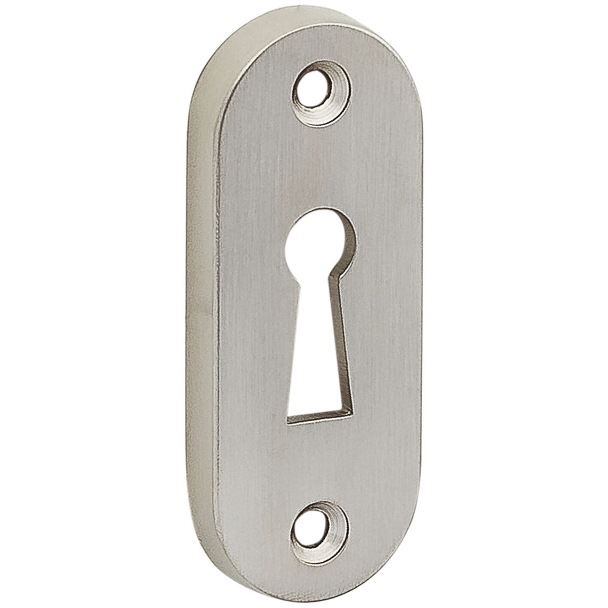 Artitec sleutelrozet ovaal 60x26mm mat chroom vooraanzicht