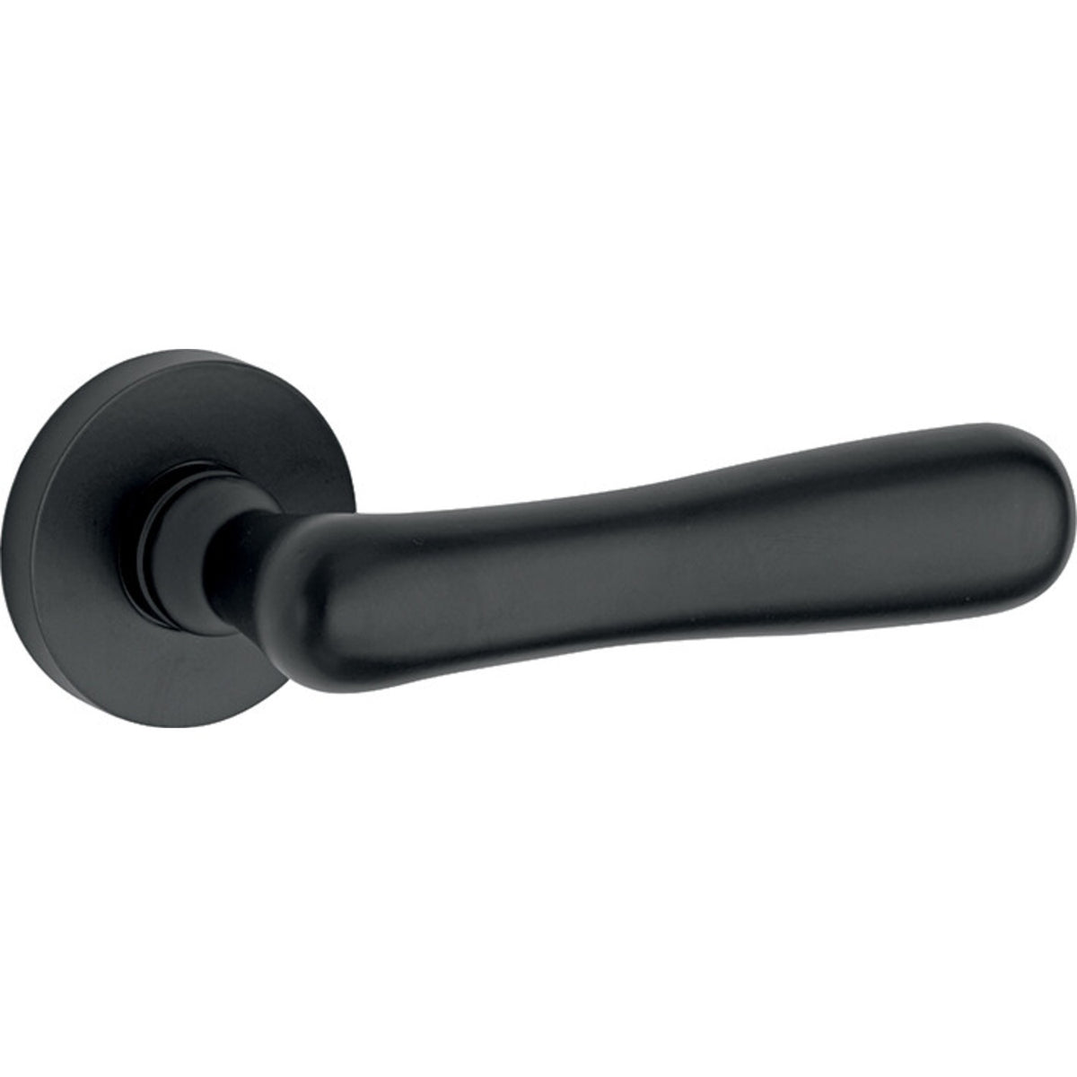 Artitec Linea XL/Vivo deurkruk op rozet mat zwart vooraanzicht