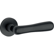 Artitec Linea XL/Vivo deurkruk op rozet mat zwart vooraanzicht
