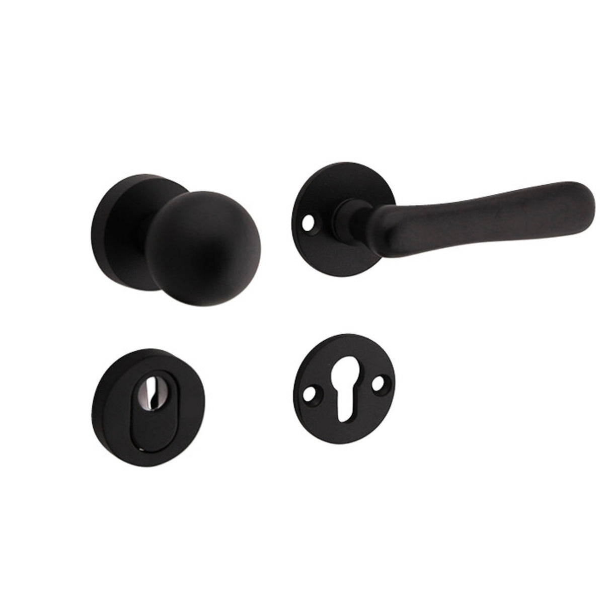 Artitec Mi Satori Linea XL knop/kruk mat zwart vooraanzicht
